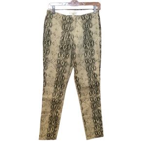 Easel Women’s Pull-On Snakeskin Print Leggings Size Large NWT